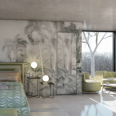 Gizli Kasalı Ahşap Kapı Astar Boyalı