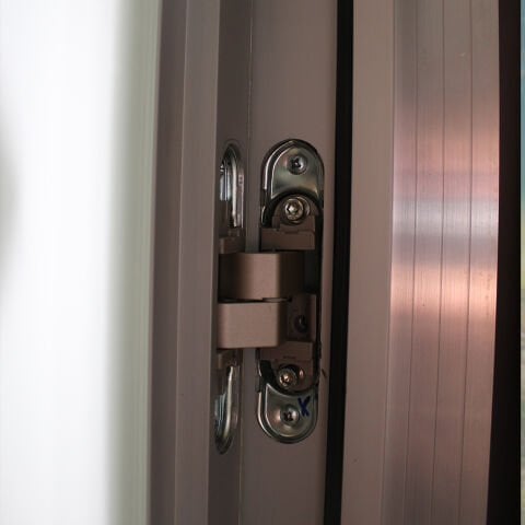 Luvi Model Cam Kanat Gizli Kasalı Ahşap Kapı