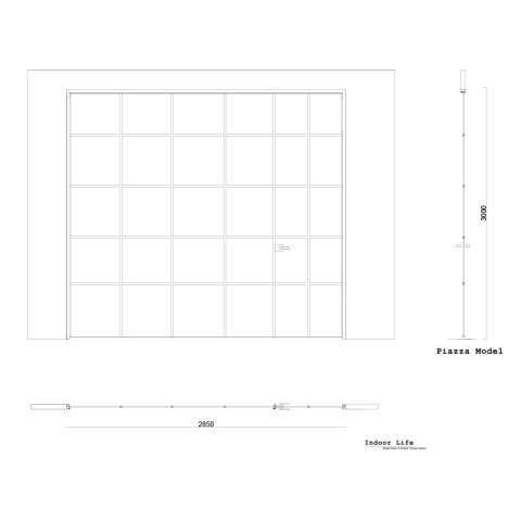 Piazza Alüminyum Profil Cam Kanat Açılır Kapı