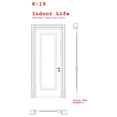 Troya Model  Diğer Lake Ahşap Kapı