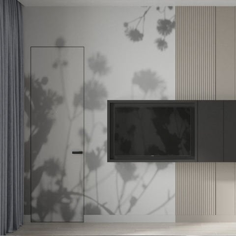 Gizli Kasalı Ahşap Kapı Astar Boyalı