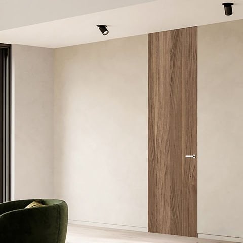 Gizli Kasalı Ahşap Kapı Doğal Ceviz