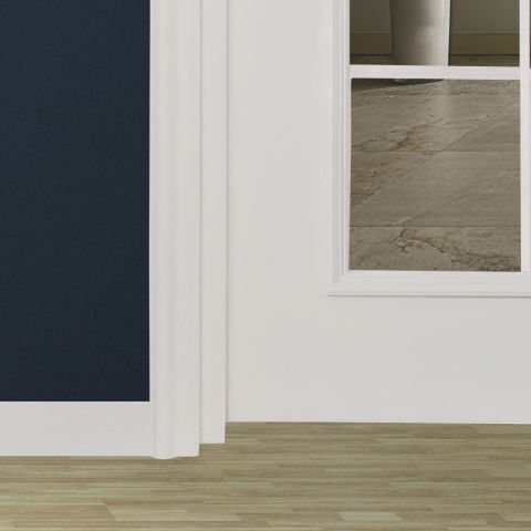 Salkım 12 Camlı Rall 9016 Lake Ahşap Kapı