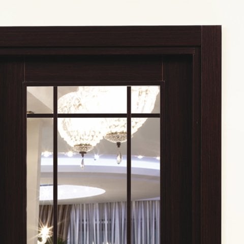 İdil Wenge80 Camlı Ahşap Kapı