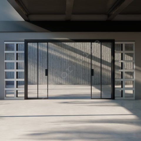 Ütopya Ahşap Kasa Duvar İçi Sürgülü Cam Kapı