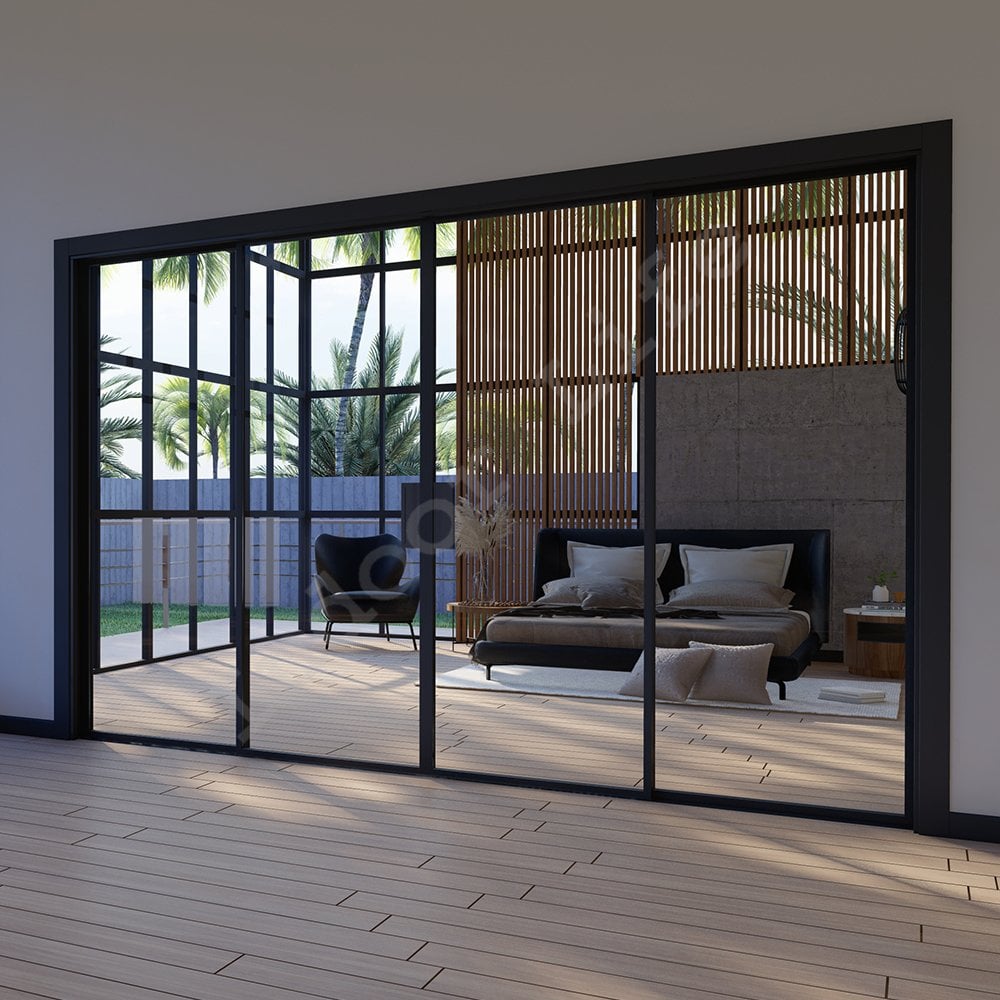 Ütopya Ahşap Kasa Duvar İçi Sürgülü Cam Kapı