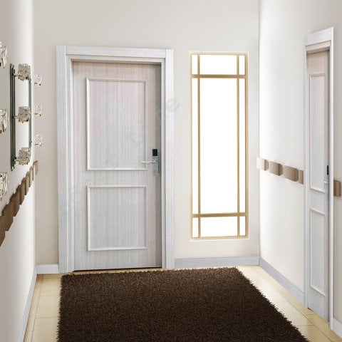 EI30-S Selen Likya Yangına Dayanıklı Ahşap Kapı Aksesuarsız