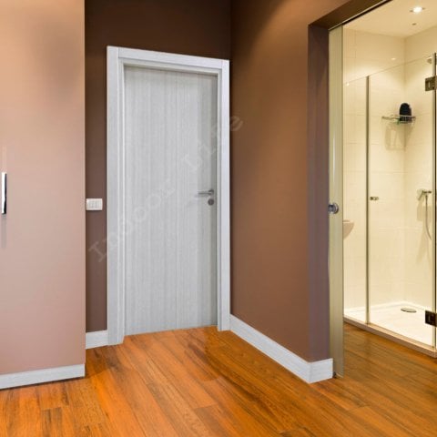 EI60  Likya Yangına Dayanıklı Ahşap Kapı Barelli Kilitli