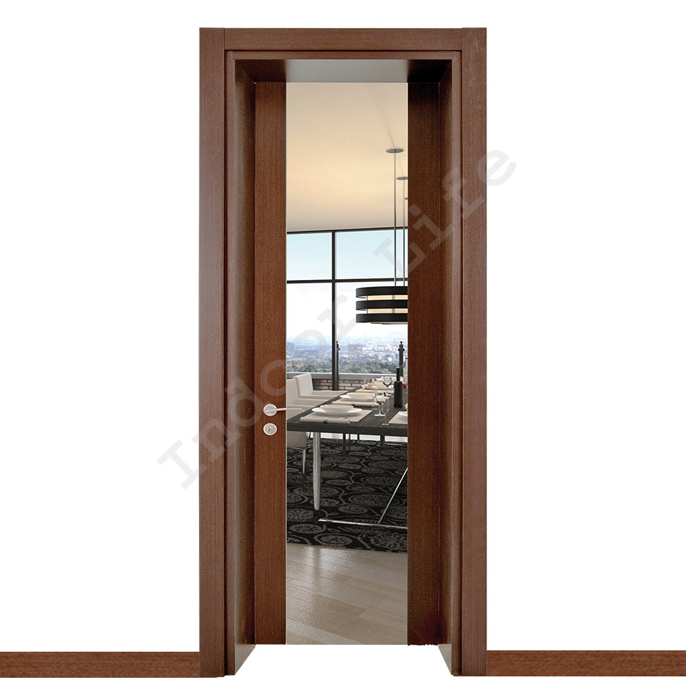 Melek Camlı Wenge 80 Ahşap Kapı