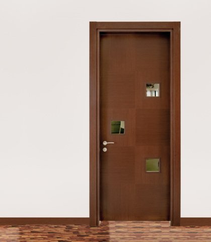 Tuek 3 Camlı Wenge 80 Ahşap Kapı