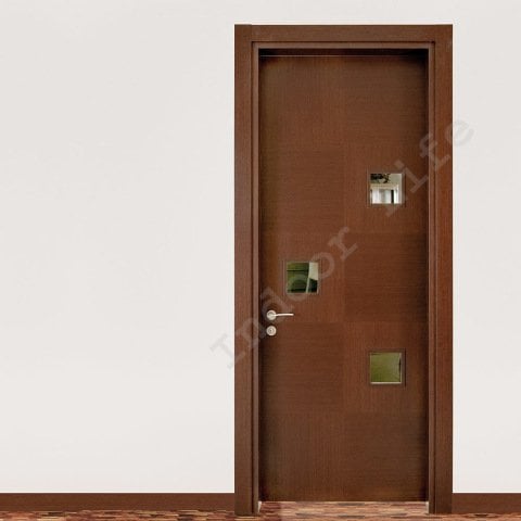 Tuek 3 Camlı Wenge 80 Ahşap Kapı