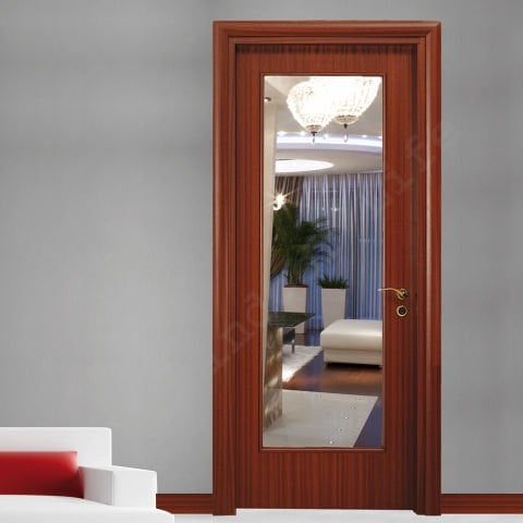 Elda Maun Camlı Ahşap Kapı