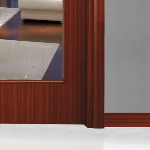 Elda Maun Camlı Ahşap Kapı