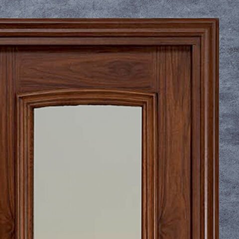 Fulya Doğal Ceviz Tek Camlı Ahşap Kapı