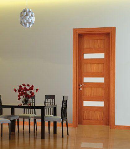 Seven Camlı Kiraz 26 / Maun Ahşap Kapı