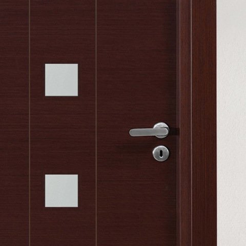 Max Camlı Wenge Ahşap Kapı