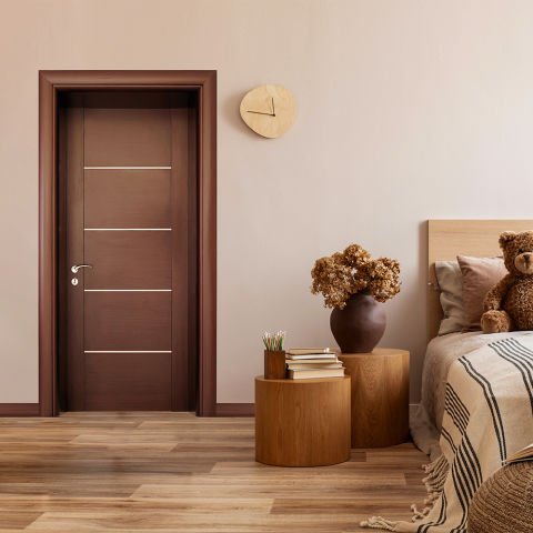 Sedef Wenge 80 Ahşap Kapı