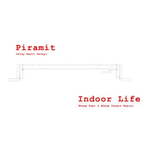 Piramit Model Lake H1 Anka  Ahşap Kapı