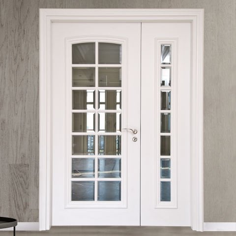 Karan 14 Camlı 1,5 Kanat  Ahşap Kapı
