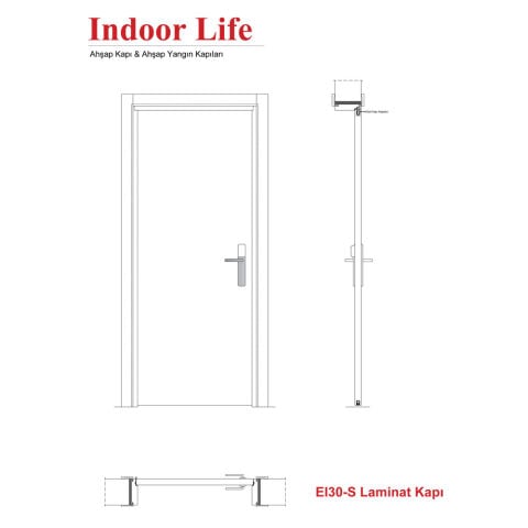 EI30-S Laminat Kapı