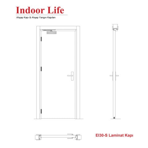 EI30-S Laminat  Kapı