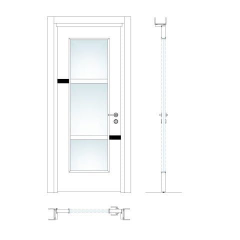 Fides Camlı Rall 9016 Lake Ahşap Kapı