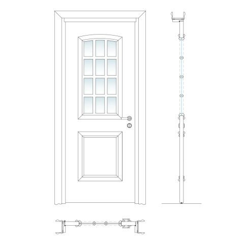 Selen 12 Camlı Rall 9016 Lake Ahşap Kapı