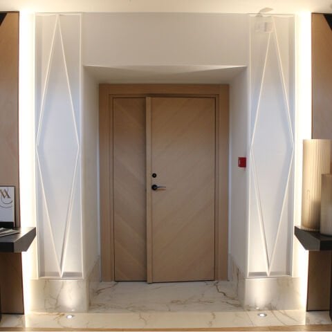 8K62-B 42 dB EI30-S Çift Taraf Uygulamalı Ses Yalıtımlı Kapı