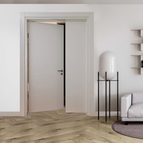 Lara Rall 9016 Lake 1,5 Kanat Ahşap Kapı