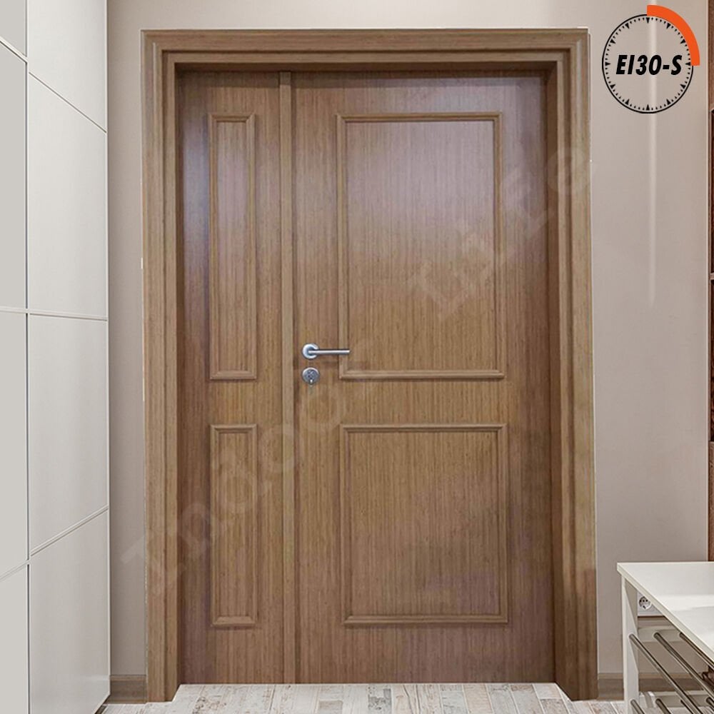 EI30-S Selen 1,5 Kanat Verona Bambu Yangına Dayanıklı Ahşap Kapı