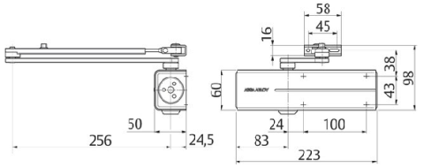 DC200 DİRSEK KOLLU KAPI KAPATICI
