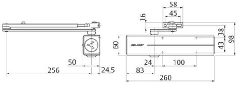DC300 DİRSEK KOLLU KAPI KAPATICI