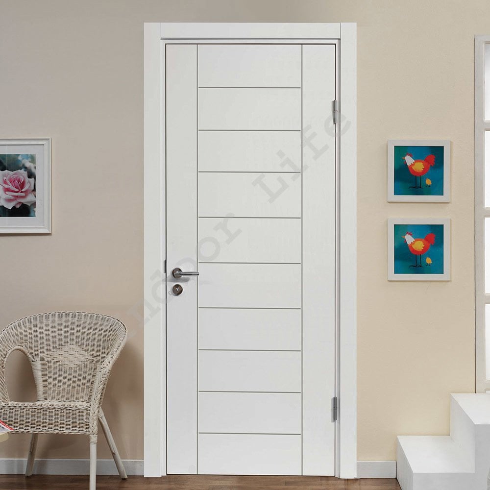 Dilvin  12 Bölmeli Rall 9016 Lake Ahşap Kapı