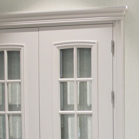 Karan 12 Camlı 2 Kanat Rall 9016 Lake Ahşap Kapı